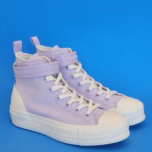 Converse CTAS Hi Lift Utility Strap Violet Women's Platform Sneakers A05170C NWT